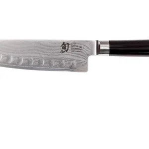 Flitsaanbieding Kai Shun Santoku mes met groeven 18 cm