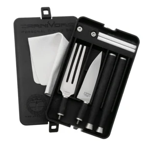 Spartan Blades Carnivore Dining Set PCDS1, 2-delige bestekset, gematteerd Betrouwbaar