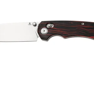 Tenable Knives Kryo T1001V11 Stonewashed 14C28N, Red & Black G-Mascus, zakmes, Kim Ning design Speciale Aanbieding