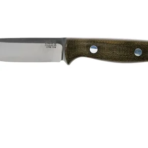 Bark River Bravo EDC CPM 154, Green Canvas Micarta, Rampless Direct Beschikbaar