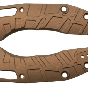 Hete Deal Lex Custom Microtech Stitch Scales V2 MS2TH148, Burnt Bronze Titanium, handgreepschalen