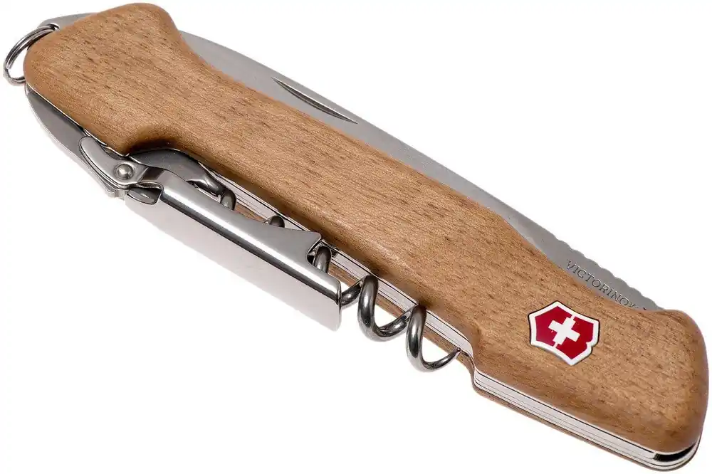 Op = Op Victorinox Wine Master Walnut 0.9701.63 Zwitsers zakmes