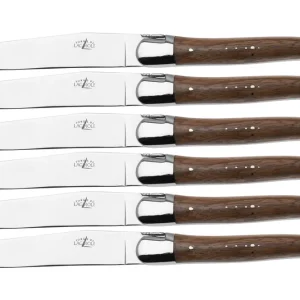 Express Levering Forge de Laguiole 4560, 6-delige steakmessenset, walnoothout