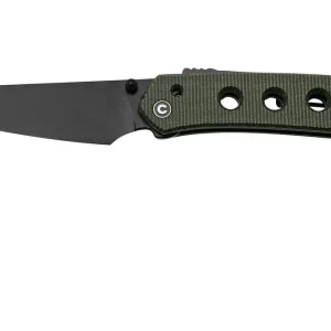 Civivi Vision FG C22036-3 Green Micarta, Black Nitro-V Blade, zakmes, Snecx Tan design Finale Uitverkoop