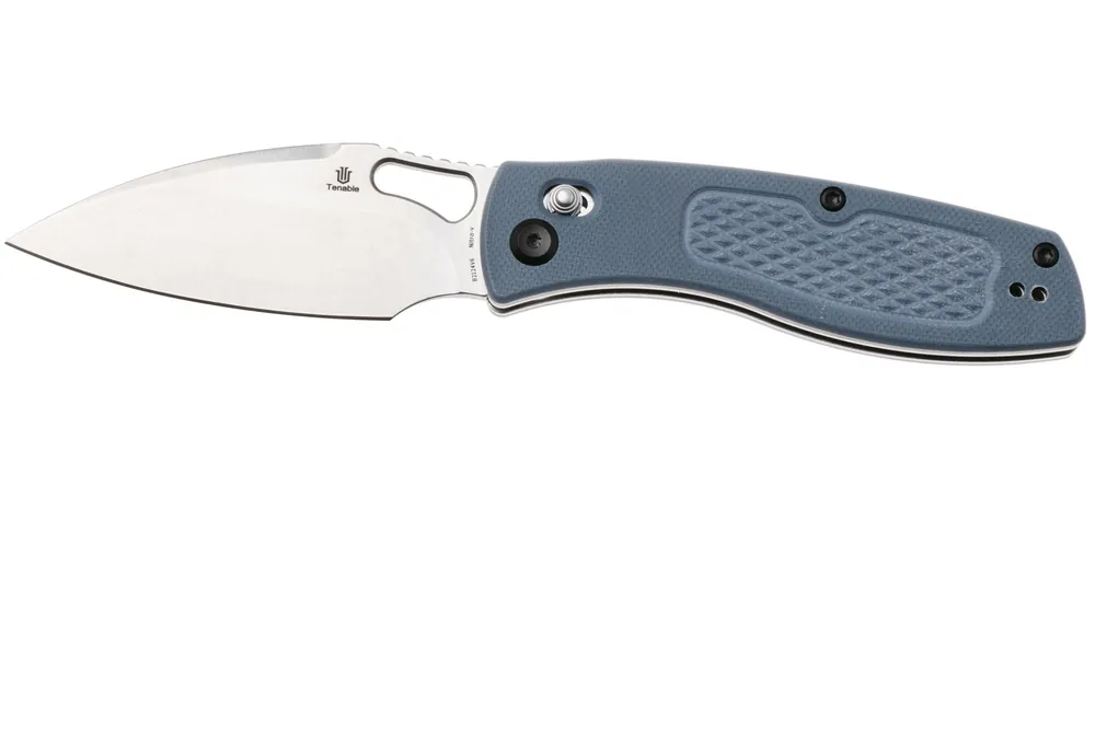 Actieprijs Tenable Knives Heron B2124V6 Stonewashed Nitro-V, Gray G10, zakmes, Johan Jordaan design
