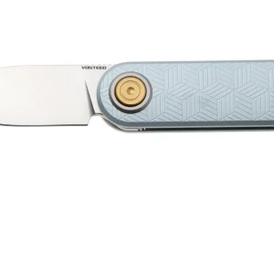 Beperkt Aanbod Vosteed Corgi V A3725 Satin 14C28N, Macaron Blue Aluminum, zakmes, Yue Dong design