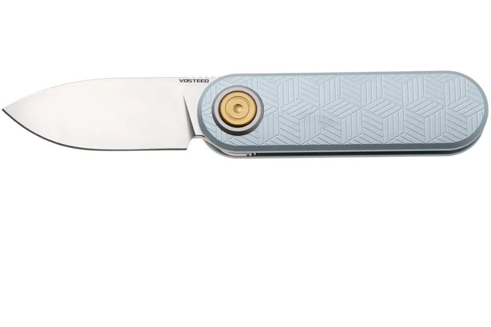 Beperkt Aanbod Vosteed Corgi V A3725 Satin 14C28N, Macaron Blue Aluminum, zakmes, Yue Dong design