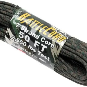 ARM 2650 Battle Cord, kleur Woodland Camo, 50ft (15,24 m) Tijdelijk Beschikbaar