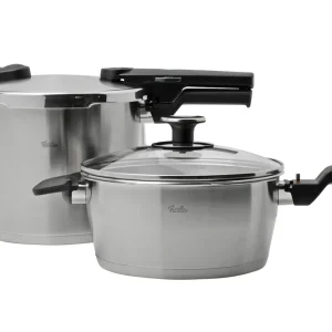 Laatste Kans Fissler Vitaquick Premium 602-410-13-080-0, 2-delige snelkookpan set 22 cm, 3.5 en 6,0 liter