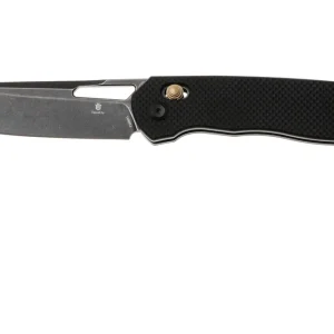 Fabrieksprijs Tenable Knives Shard T1006V1 Blackwashed 14C28N, Black G10, zakmes, Kim Ning design