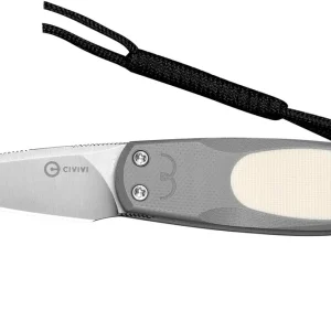 Actieprijs Civivi Purr C25054-1, Satin Nitro-V, Gray Ivory G10 zakmes, Ostap Hel design