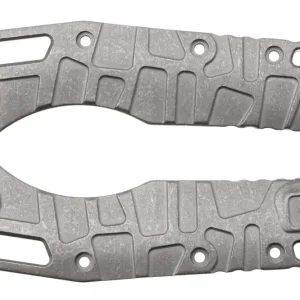 Hoge Kwaliteit Lex Custom Microtech MSI Standard Issue Scales V2 MMSI2SW, Stonewashed Titanium, handgreepschalen