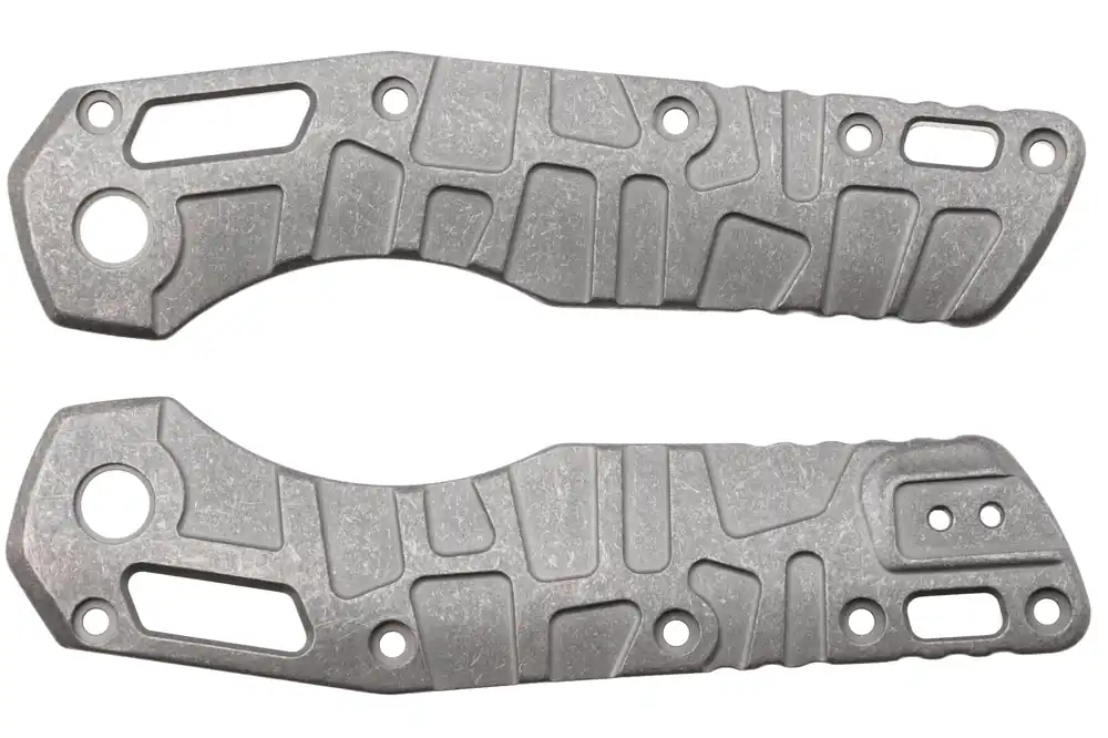Hoge Kwaliteit Lex Custom Microtech MSI Standard Issue Scales V2 MMSI2SW, Stonewashed Titanium, handgreepschalen