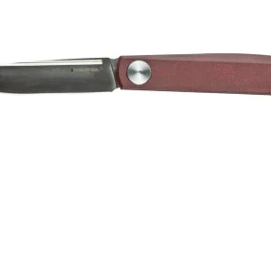 Veilige Betaling Real Steel G-Slip Compact Red Micarta met productiefout 7865MR-1 zakmes, Ostap Hel design