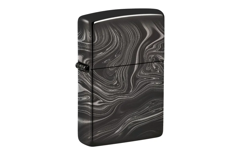 Bestseller Zippo Premium Marble Pattern Design 49812-000003, High Polish Black, aansteker