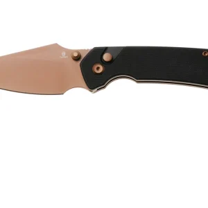 Alleen Vandaag Tenable Knives Fenrir T1034F2 Rose Gold PVD 14C28N, Black G10, zakmes, Greg Schob design