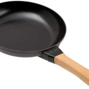Weekendaanbieding Staub koekenpan met houten handgreep 24cm, zwart