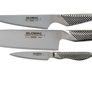 Bestel Nu Global G-46338 driedelige keukenmessenset