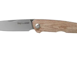 Bestseller Viper Key V5976CN Natural Canvas Micarta zakmes, Jesper Voxnaes design