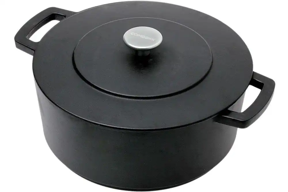 Uitverkoop Combekk gietijzeren braadpan, 28 cm, zwart