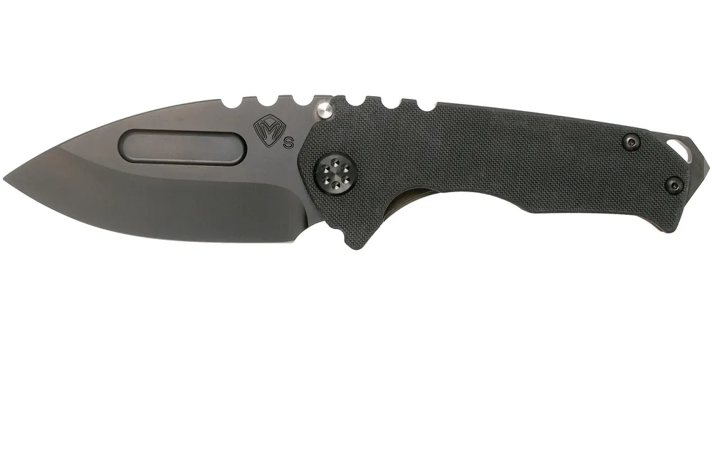 Snelle Levering Medford Praetorian Genesis G S35VN, PVD Droppoint Blade, Black G10 Handle, PVD Hardware zakmes