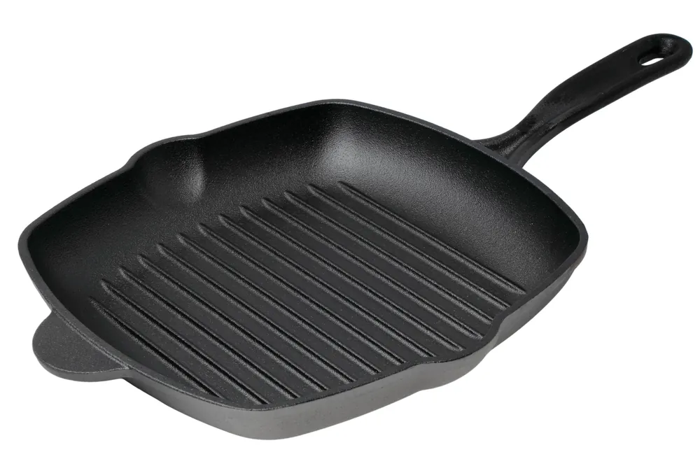 Hete Deal Tramontina 317000-019 vierkante gietijzeren grillpan, 27 cm