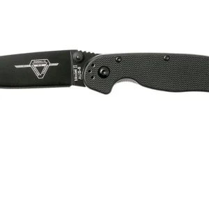 Direct Verzonden Ontario RAT-2 BP plain edge zwart, 8861