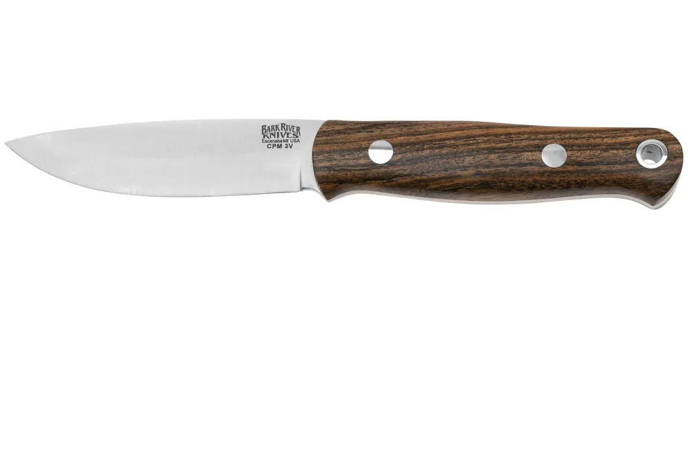 Nieuw Bark River Bushcrafter 1 LT, CPM 3V Bocote Wood, bushcraftmes