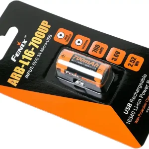 Uitverkoop Fenix ARB-L16-700UP 16340 accu, 700 mAh Li-Ion