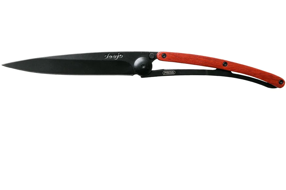 Aanbieding Deejo Wood Black 37g, Coralwood 1GB005 zakmes