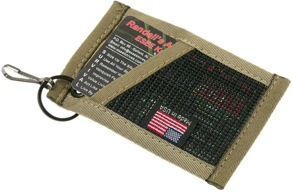 ESEE Card Holder Desert Tan, foedraal voor survival cards CARD-HOLDER-DT Gratis Retour