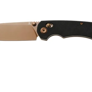 Tenable Knives Kryo T1001V8 Rose Gold PVD 14C28N, Black G10, zakmes, Kim Ning design Seizoensaanbieding