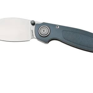 Vosteed Shilin Cutter A2805 Stonewashed Elmax, Gray Aluminum, zakmes, Yue Dong design Tijdelijk Beschikbaar