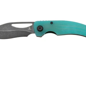 Beste Prijs Tenable Knives Gideon T1119A5 Blackwashed Nitro-V, Blue G10, zakmes, Dead Sober design