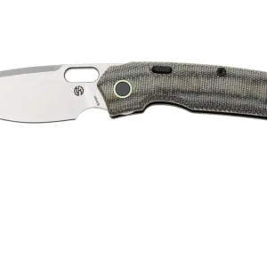 Vosteed Psyop A2211 Stonewashed Elmax, Black Norplex UltreX Micarta, zakmes, Tuffknives design Nieuw