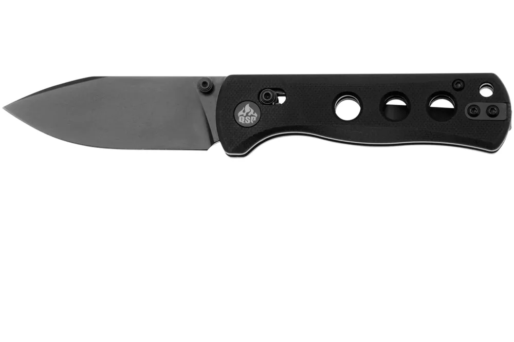 QSP Knife Canary Glyde 150GL-A2 Black 14C28N, Black G10, zakmes Lage Kosten