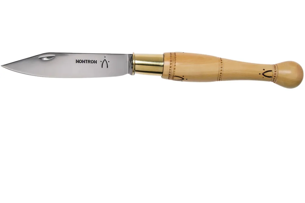 Nontron No. 30 Turning Ferrule, Boxwood, ball shape NN30BO zakmes Meest Verkocht