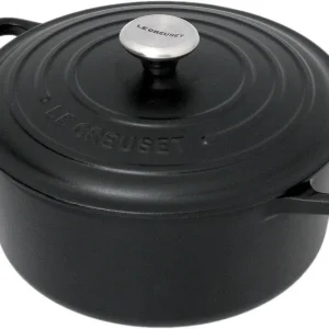 Aanbieding Le Creuset braadpan - cocotte 22cm, 3.3L mat zwart