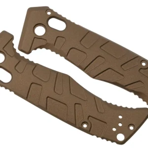 Express Levering Lex Custom Benchmade Mini Adamas Scales MATH148 Turtle Burnt Bronze Titanium, handgreepschalen