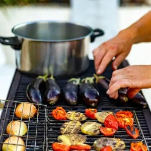 Uitverkoop Groente- vlees- en vishouders voor de BBQ kopen