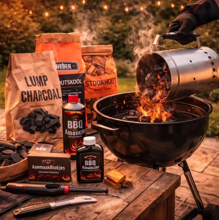 BBQ aanmaken en brandstof kopen Dagaanbieding