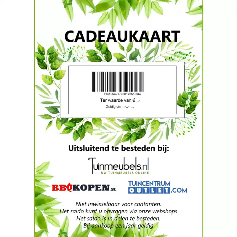 Digitale cadeaubon Direct Verzonden