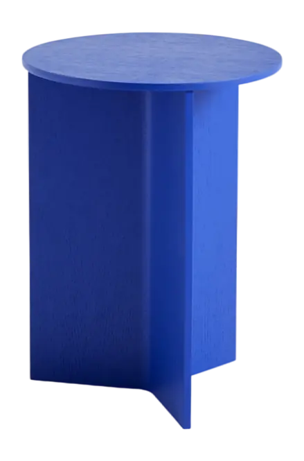 HAY Slit High Bijzettafel 脴35 cm - Vivid blue Express Levering