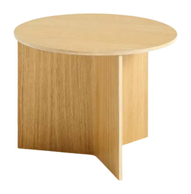 HAY Slit Table Wood Round Bijzettafel - 脴 45 cm - Oak Alleen Vandaag