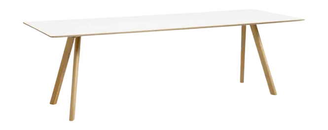 HAY CPH30 2.0 Eettafel - Eikenhout frame Wit laminate Merkproduct