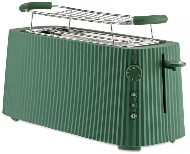 Alessi Plissé Broodrooster met Rekje - Groen Shop Nu