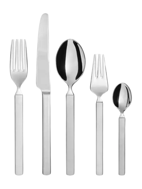 Alessi Bestekset Dry - 4180S30 - 30 delig 6 personen - door Achille Castiglioni Laatste Versie