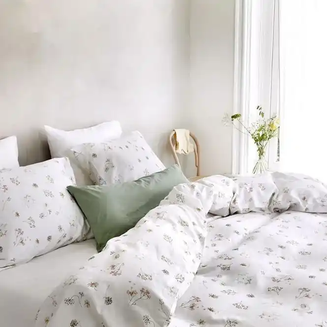 Yumeko overtrekset katoen satijn meadow 240x220 + 2 60x70 Laatste Versie