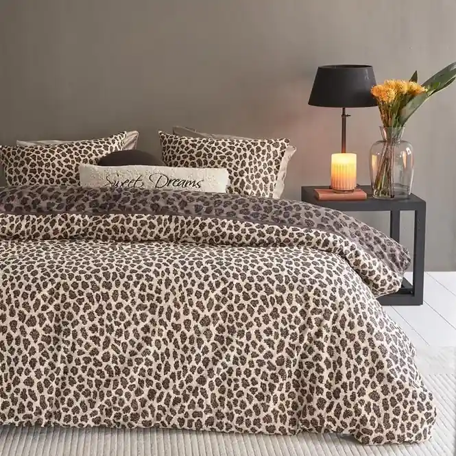 Rivi猫ra Maison Cheetah Dekbedovertrek - Bruin Koop Online
