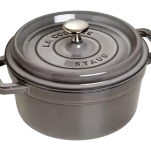 Gereduceerde Prijs Staub Ronde cocotte 22 cm - grafietgrijs